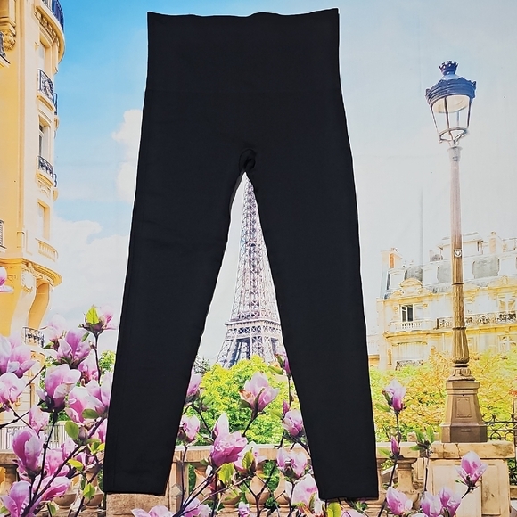 SPANX Black High-Rise Leggings Medium - Picture 2 of 4